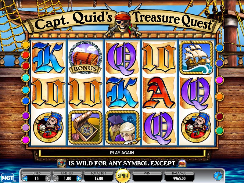 Captain Quid’s Treasure Chest Slot